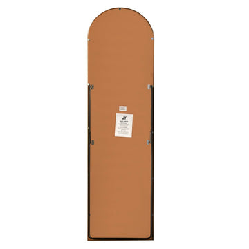 Adrian 16 in. W x 59 in. H Large Arched Metal Framed Floor Full-Length Mirror - JONATHAN Y